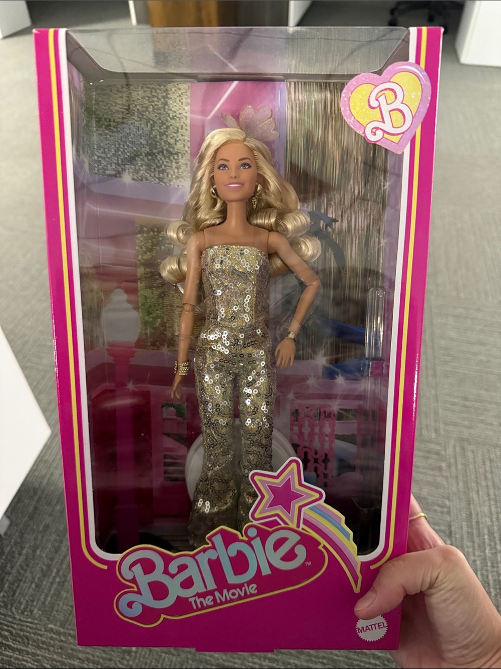 Margot Robbie Barbie Gold Jumpsuit